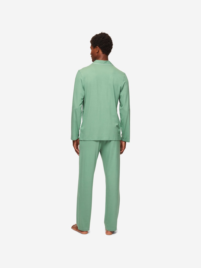 Men's Pyjamas Basel Micro Modal Stretch Sage Green - 4