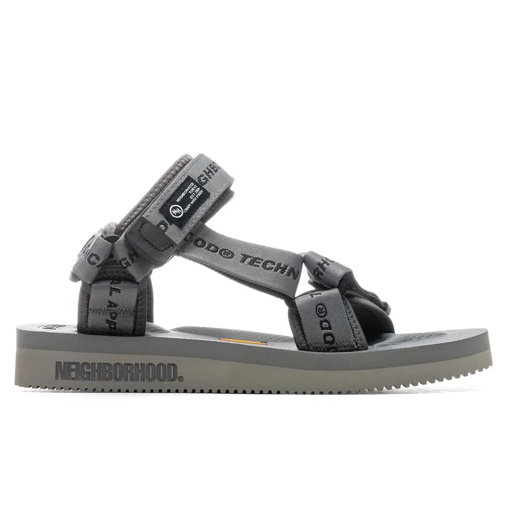NEIGHBORHOOD X SUICOKE SI . OG-022V2 NR-SANDAL - GREY - 1