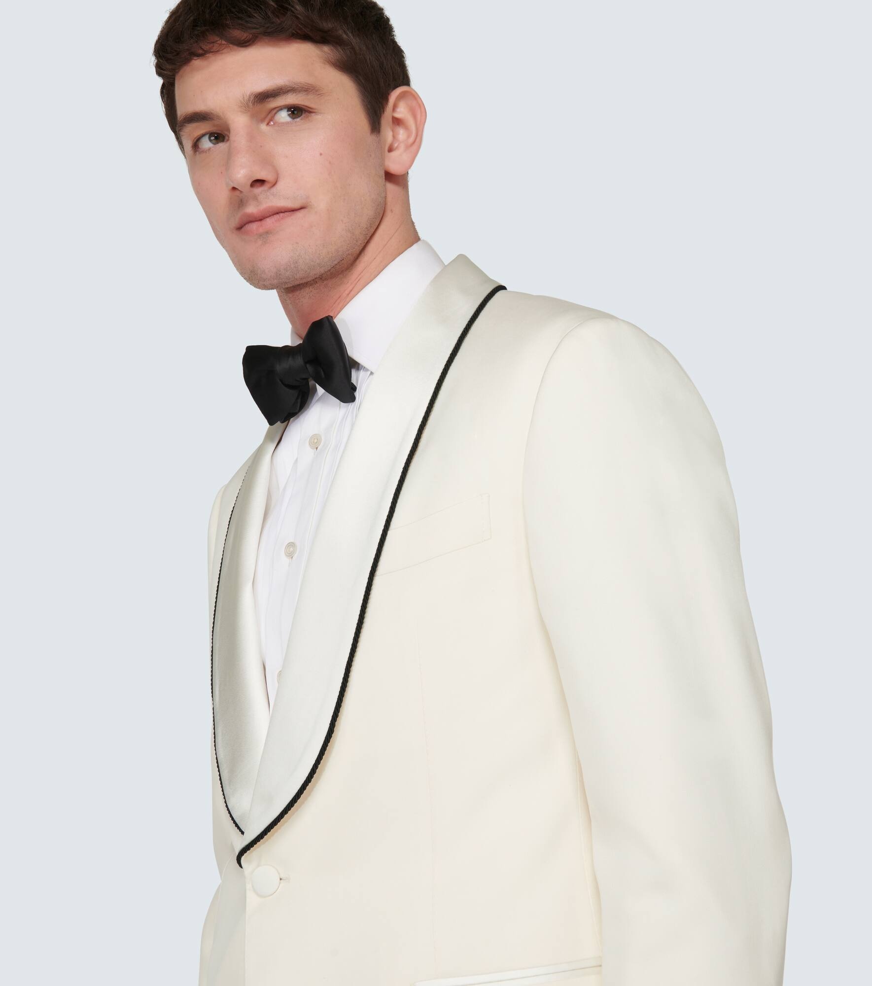 Délavé silk twill tuxedo jacket - 5