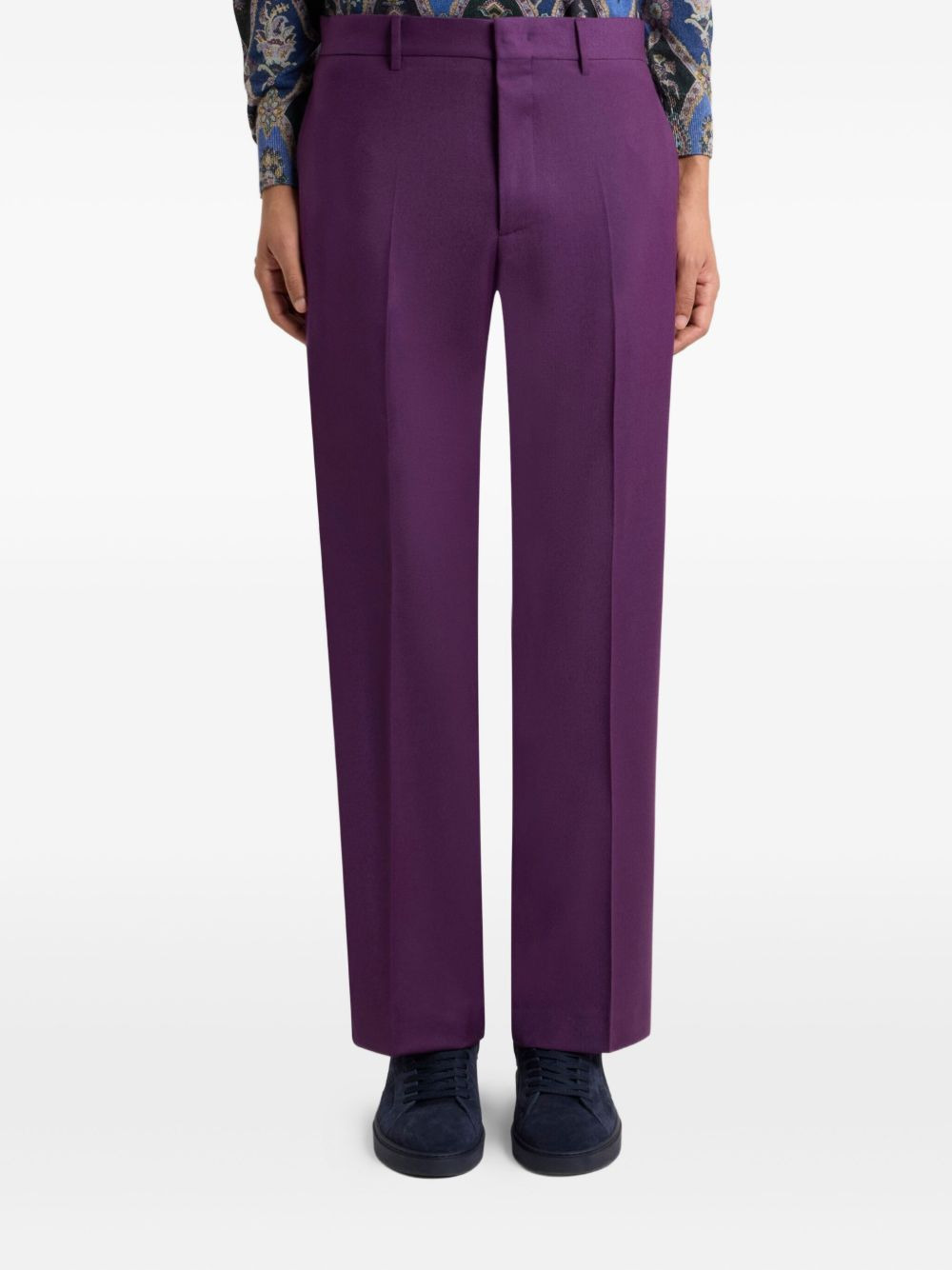 welt-pockets tailored trousers - 3