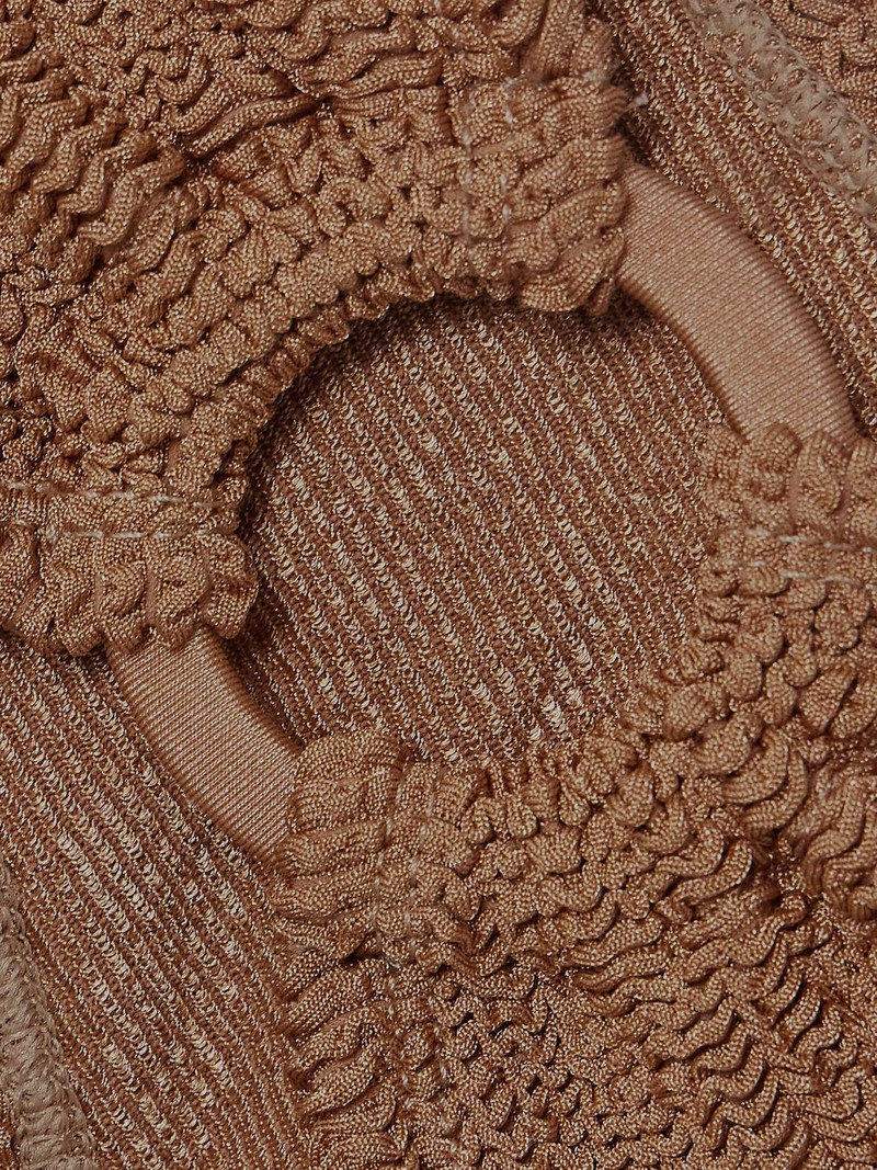 Hunza G Gloria metallic seersucker bikini outlook