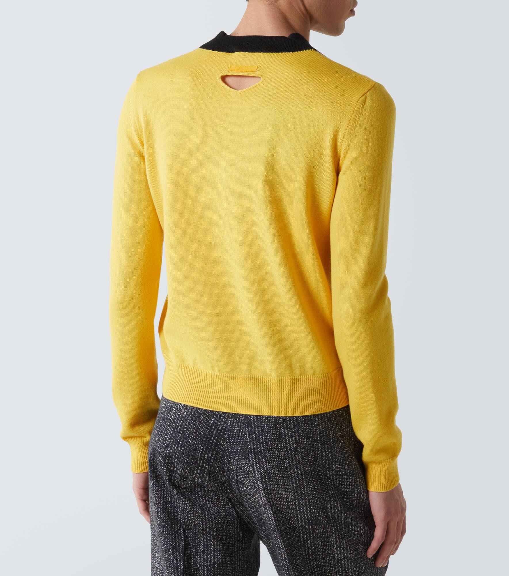Virgin wool polo sweater - 4