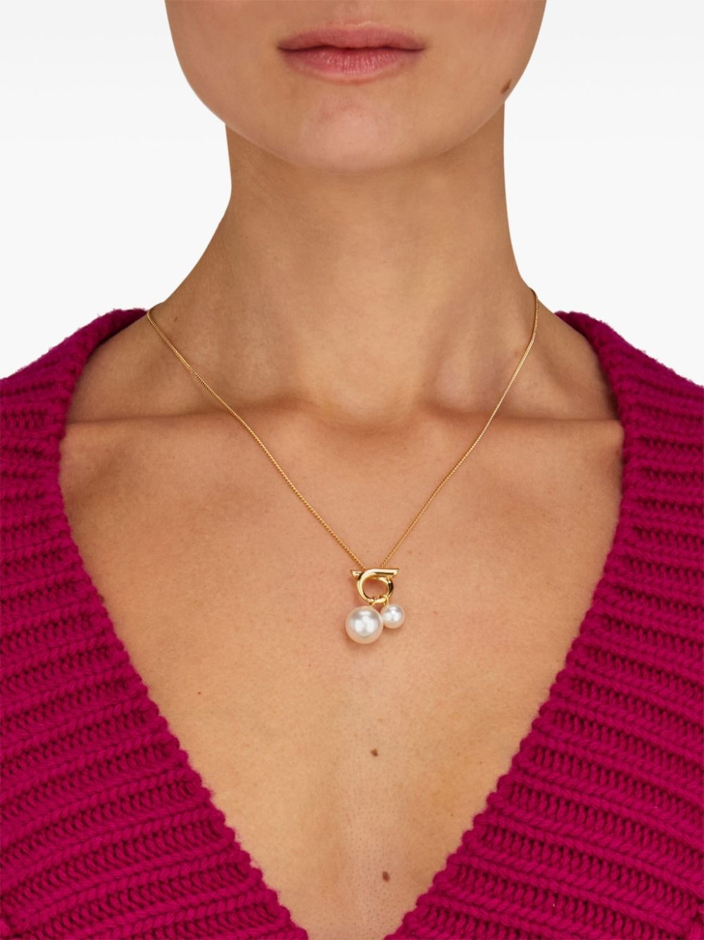 Double pearl necklace - 2