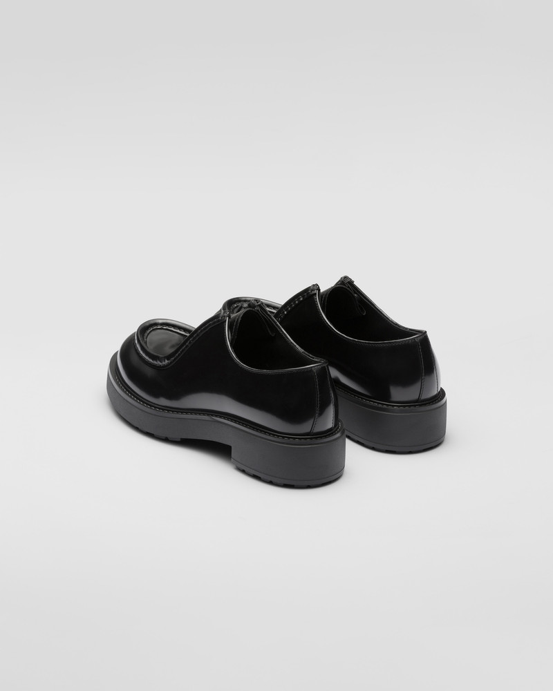 Diapason opaque brushed leather lace-up shoes 5