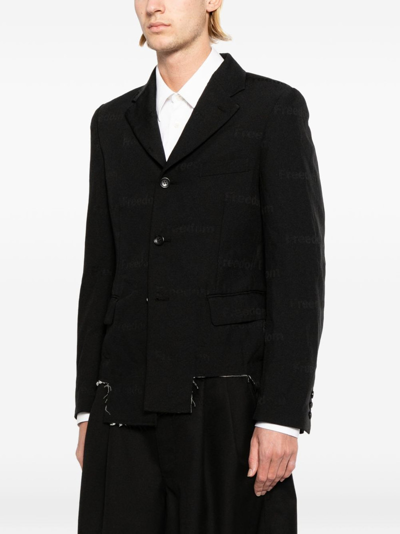 asymmetric-hem blazer 3