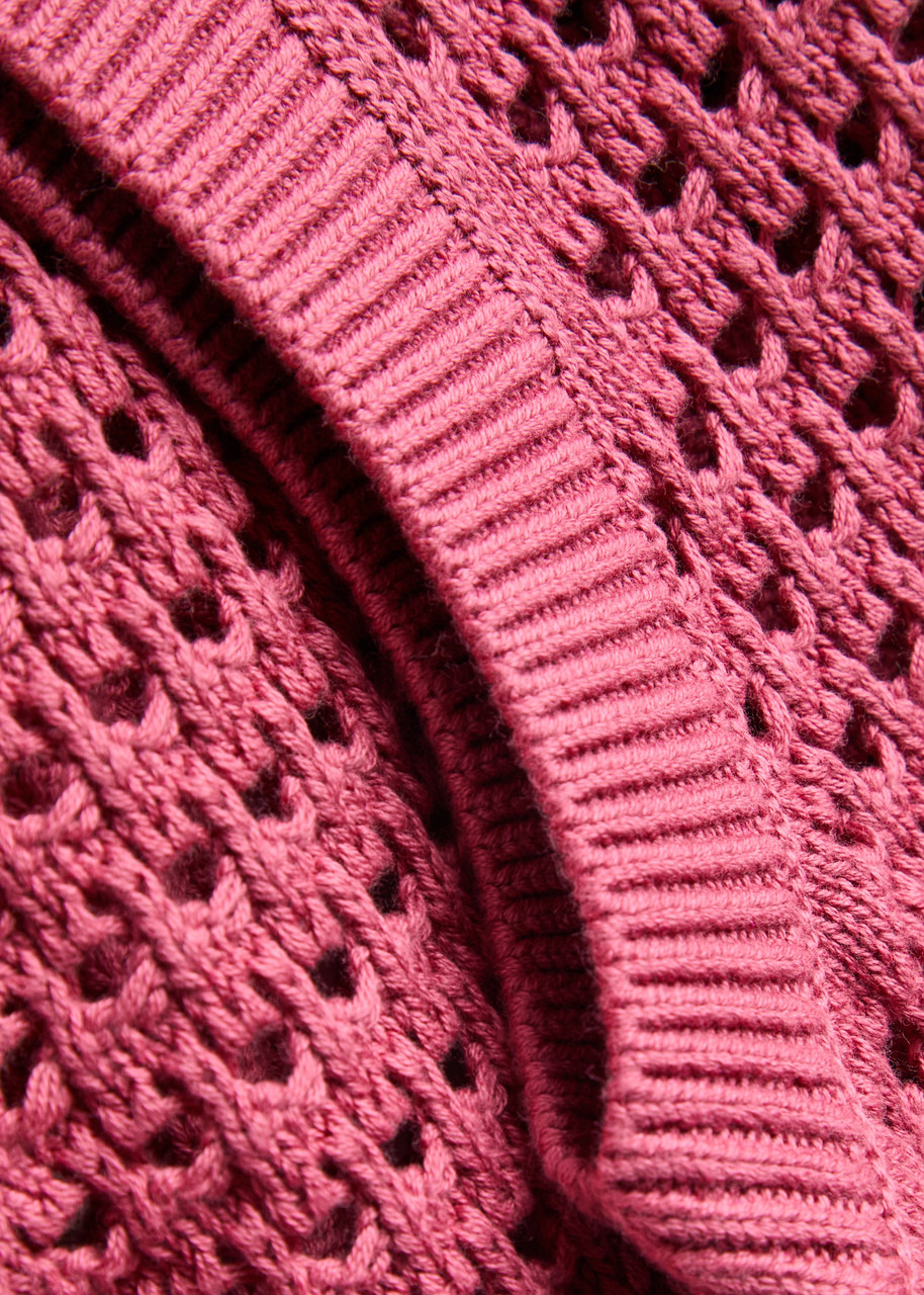 Varley Bains Half Zip Open-knit Tank - 5