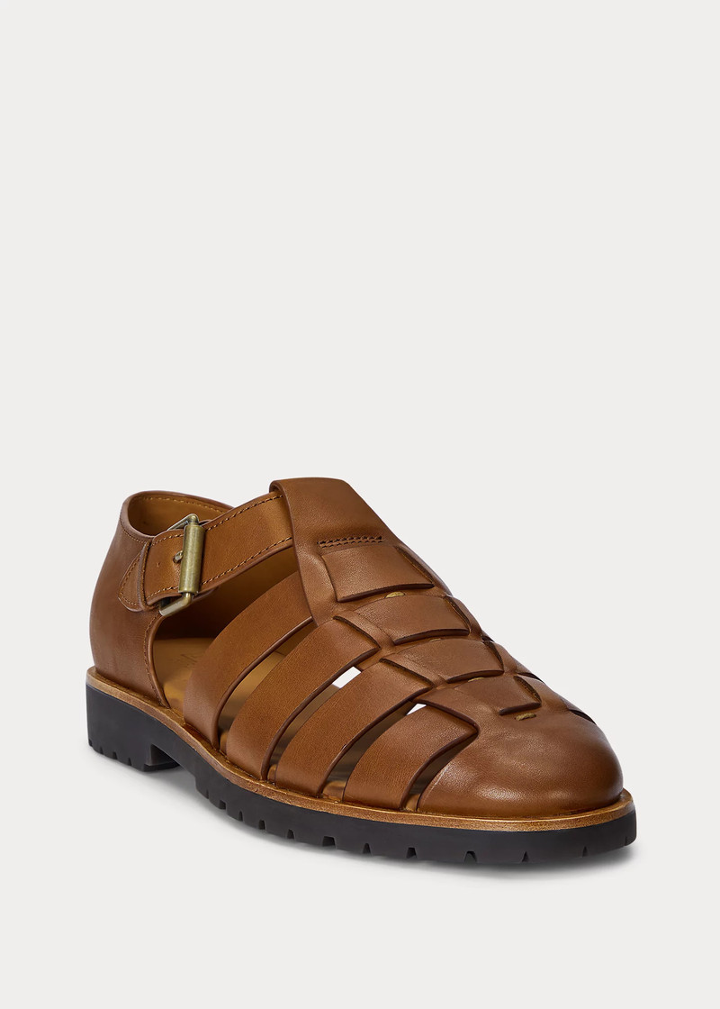Polo Ralph Lauren Finn Leather Fisherman Sandal outlook