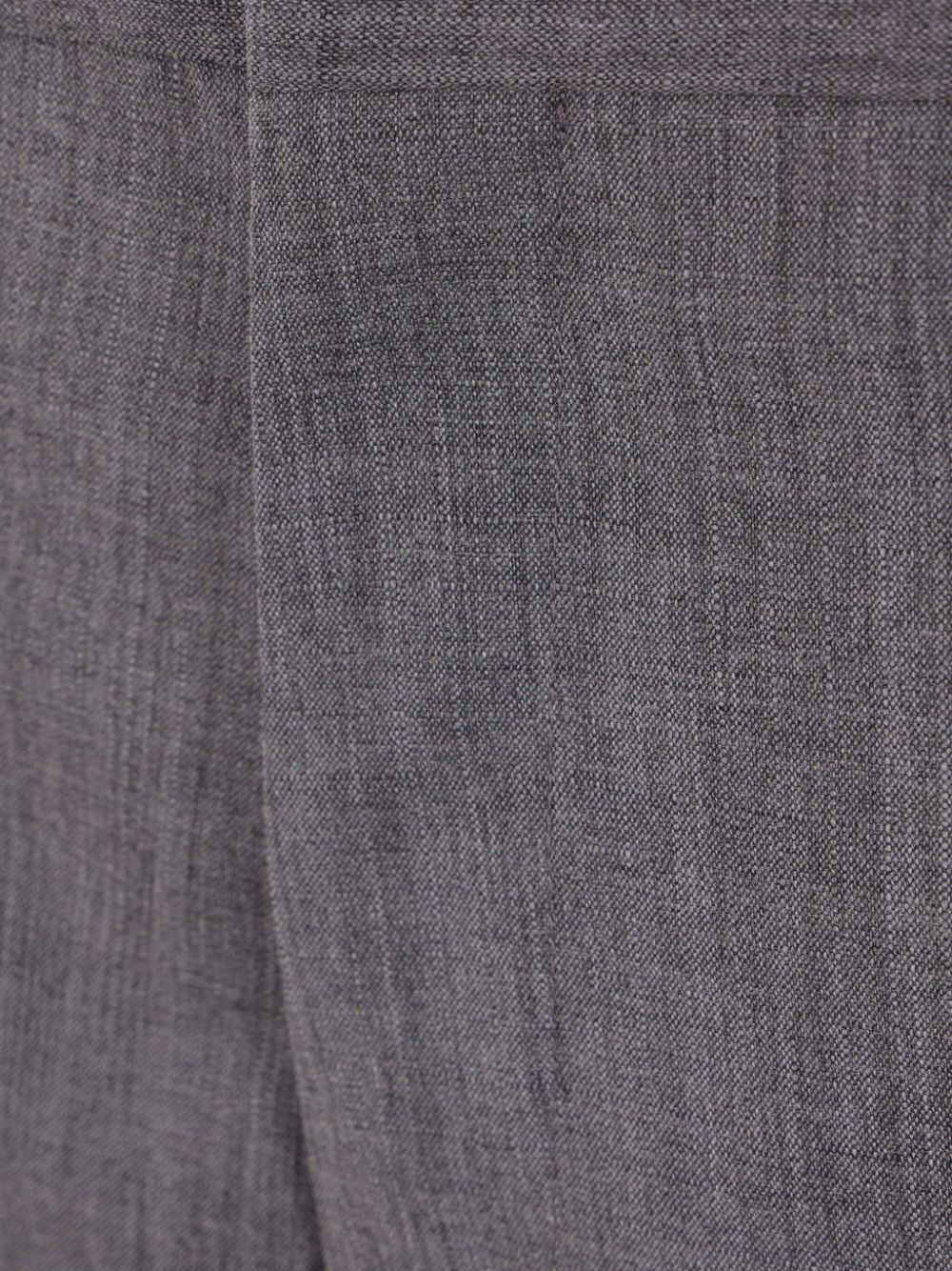 slim-fit wool trousers - 3