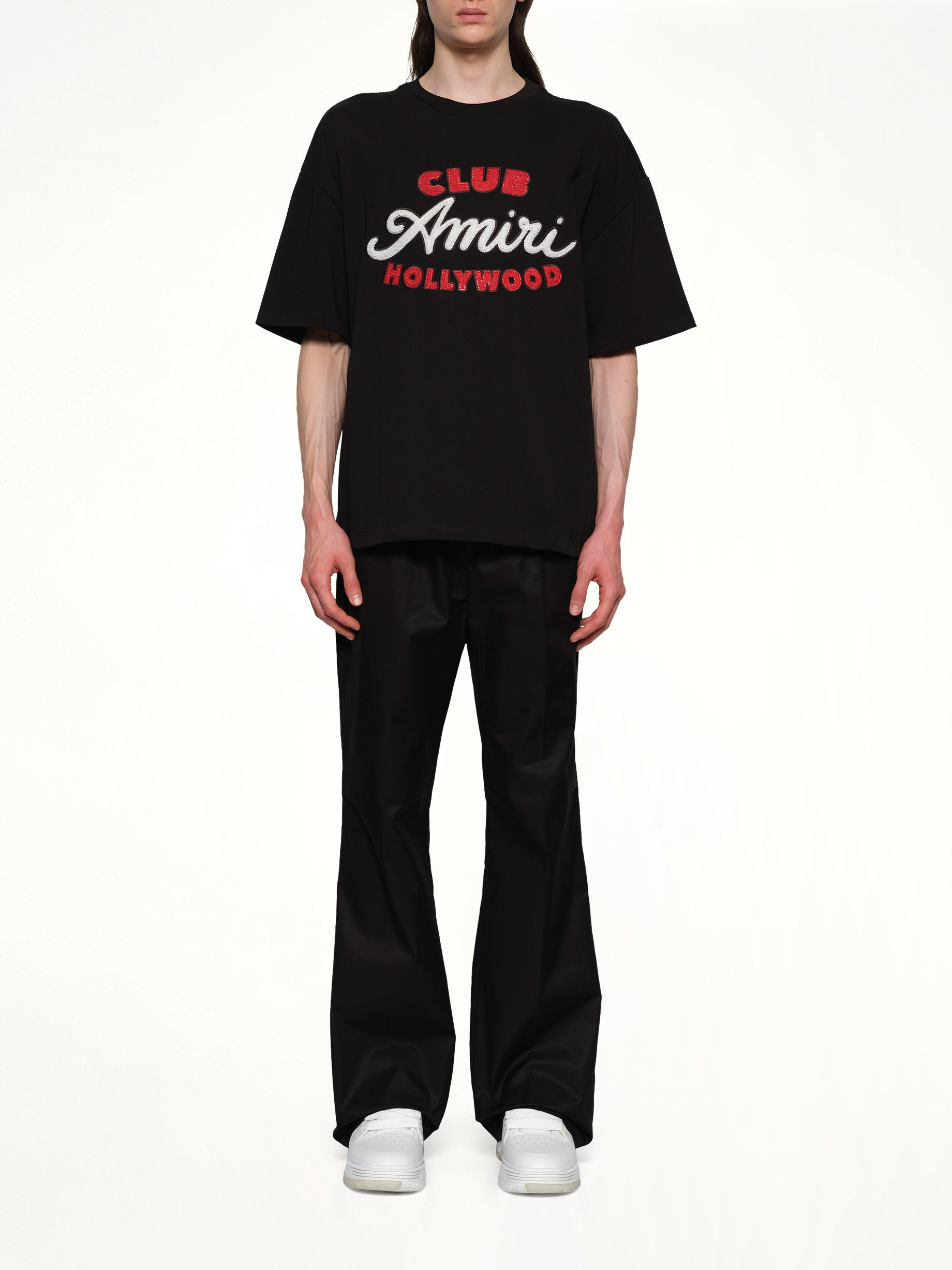 Club Amiri Overzied Tee in Black - 7