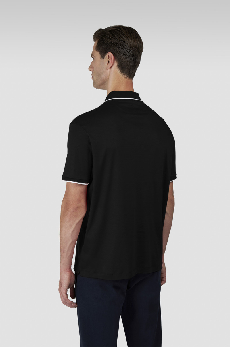 X-SOFT INTERLOCK COTTON POLO SHIRT WITH CONTRAST PROFILES 3