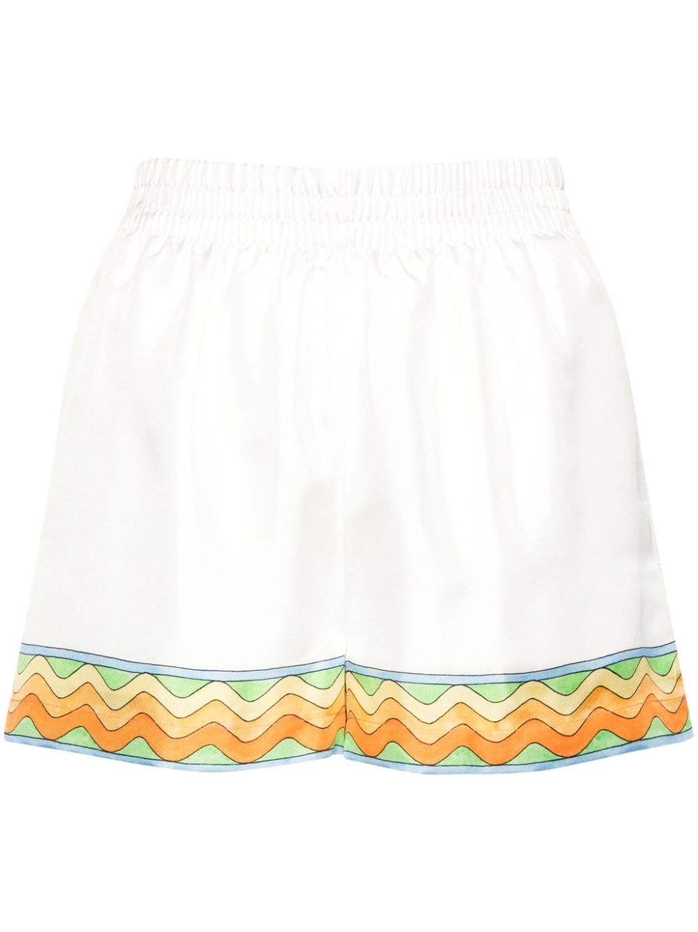 Afro Cubism silk shorts - 1