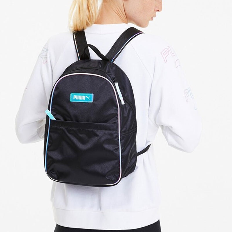 (WMNS) PUMA Prime Time Mini Backpack 'Black Blue' 076985-01 - 3
