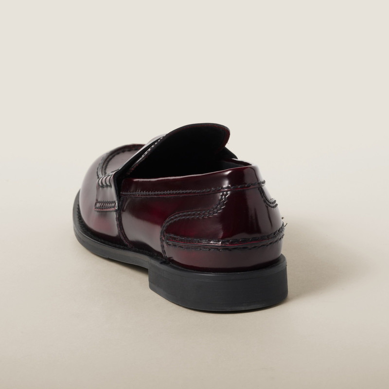 Miu Miu Leather loafers outlook