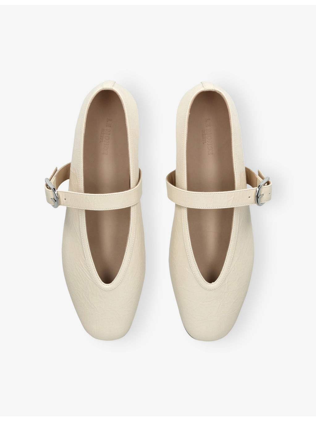 Stella Single-Strap Leather Ballet Flats - 2