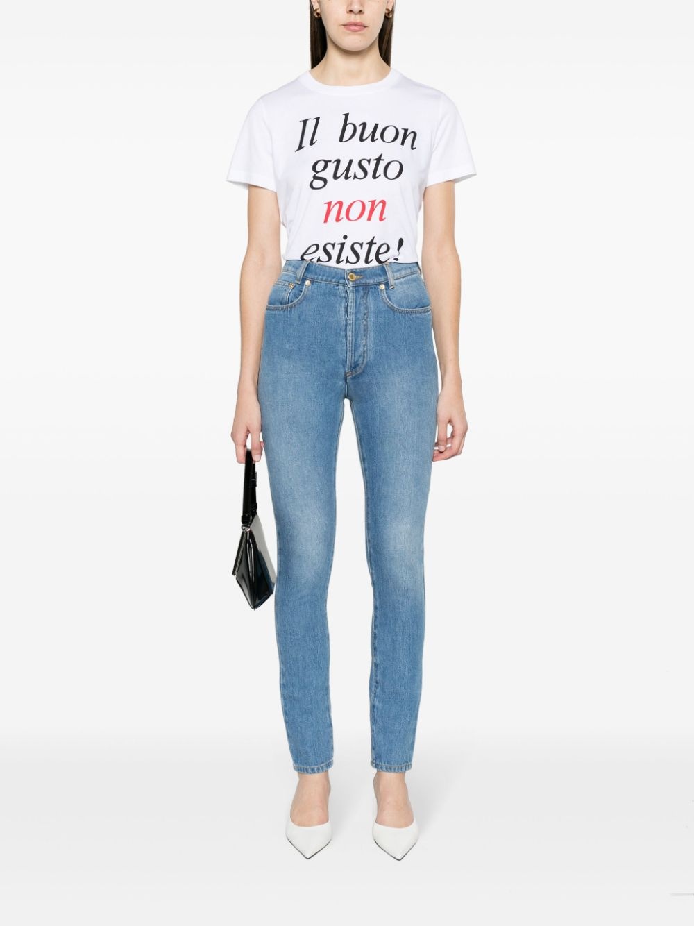 slogan-print organic-cotton T-shirt - 2