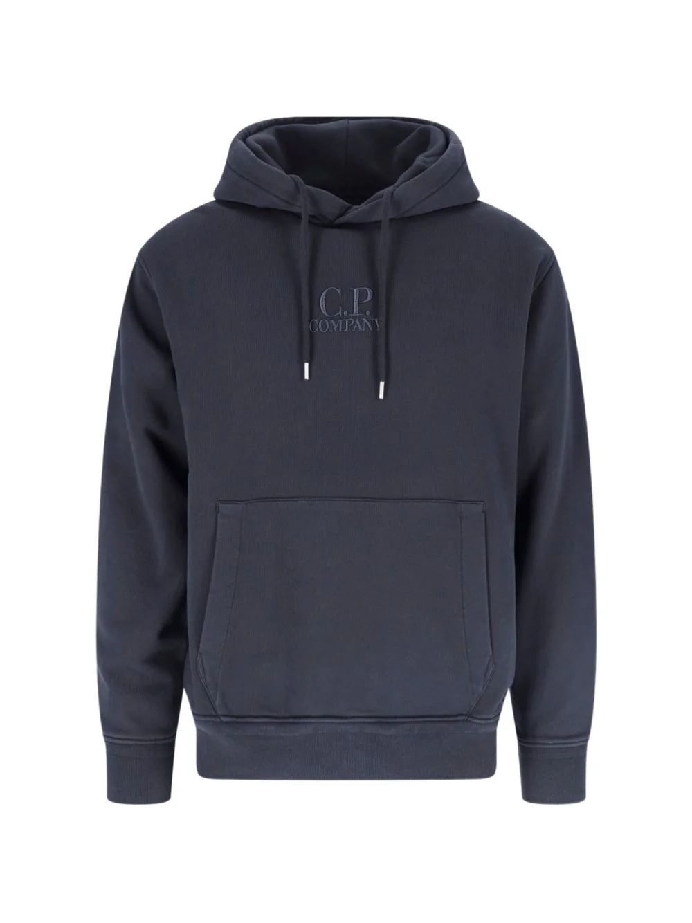 long-sleeve logo-detail hoodie - 1