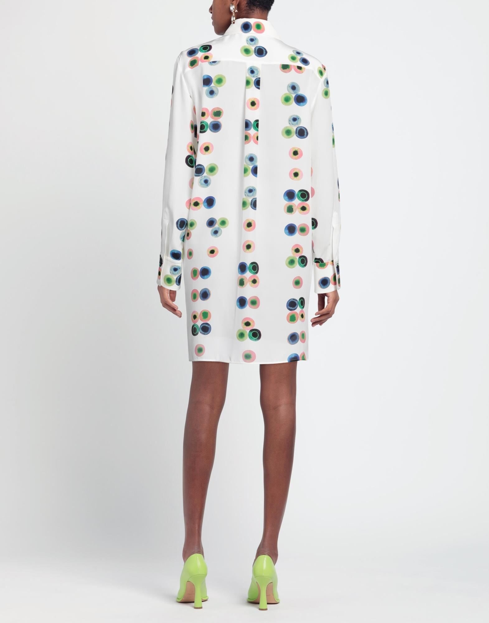 White Women's Shirt Dress - 4