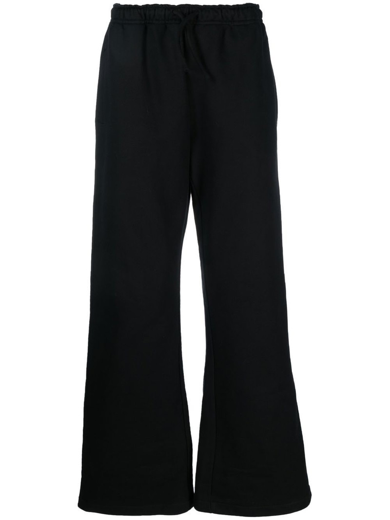 logo-print flared track pants 1