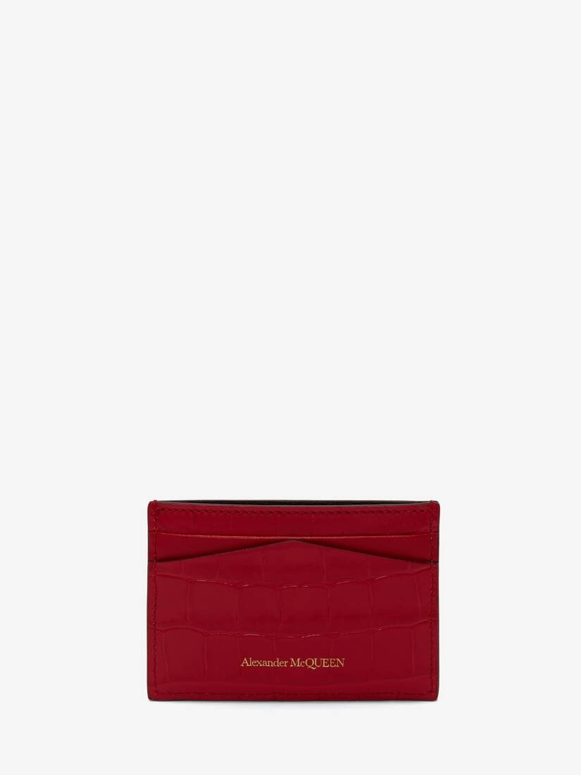 Women's Skull Card Holder in Oxblood - 3