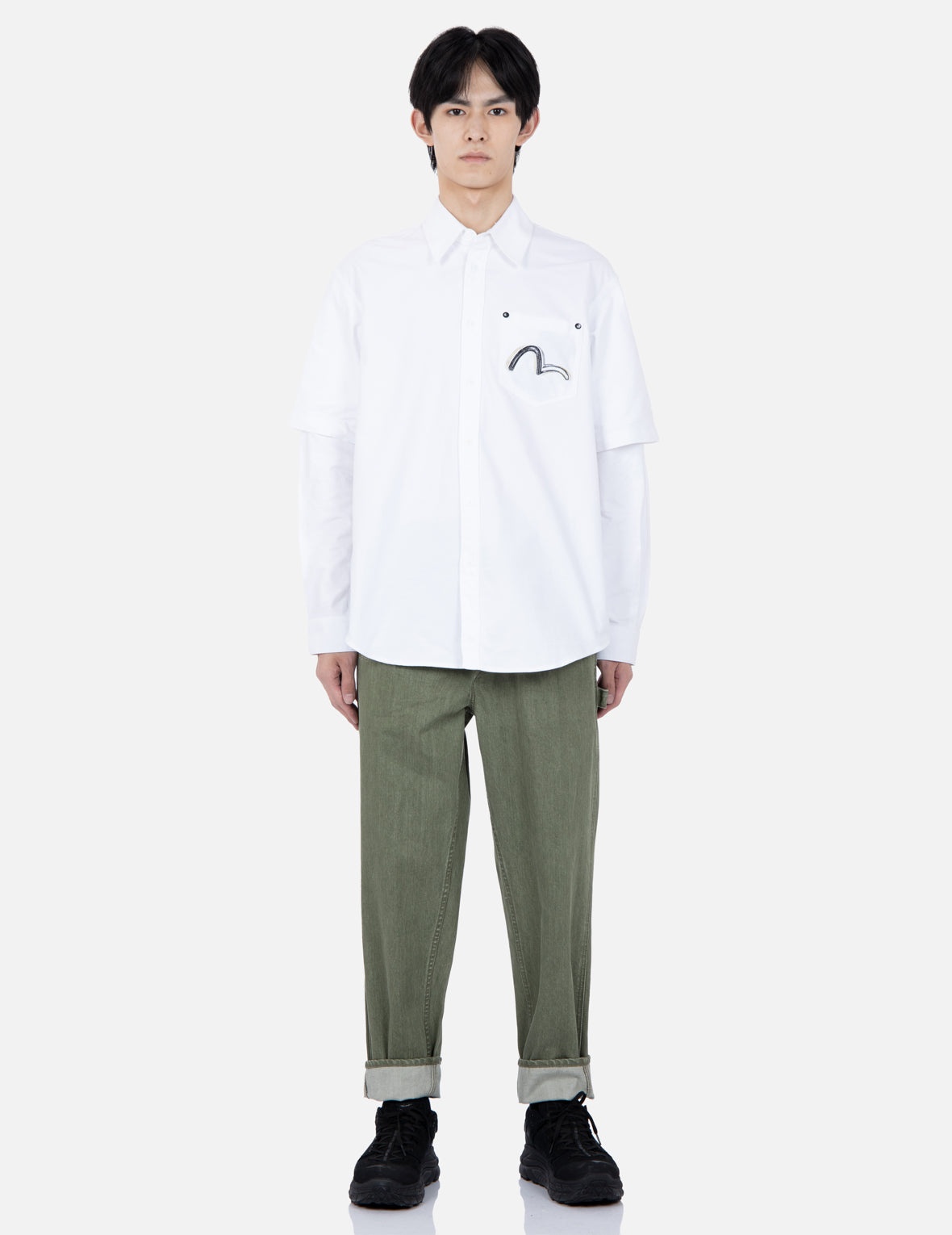 Logo Print 2-in-1 Oxford Shirt - 6