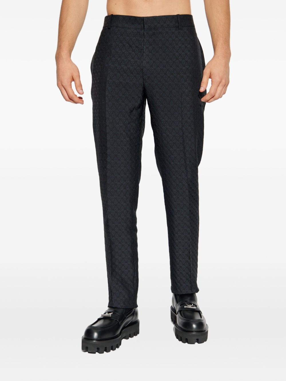 skull-pattern trousers - 3