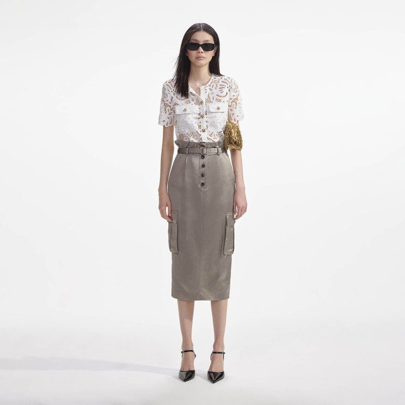 White Guipure Lace Top 1