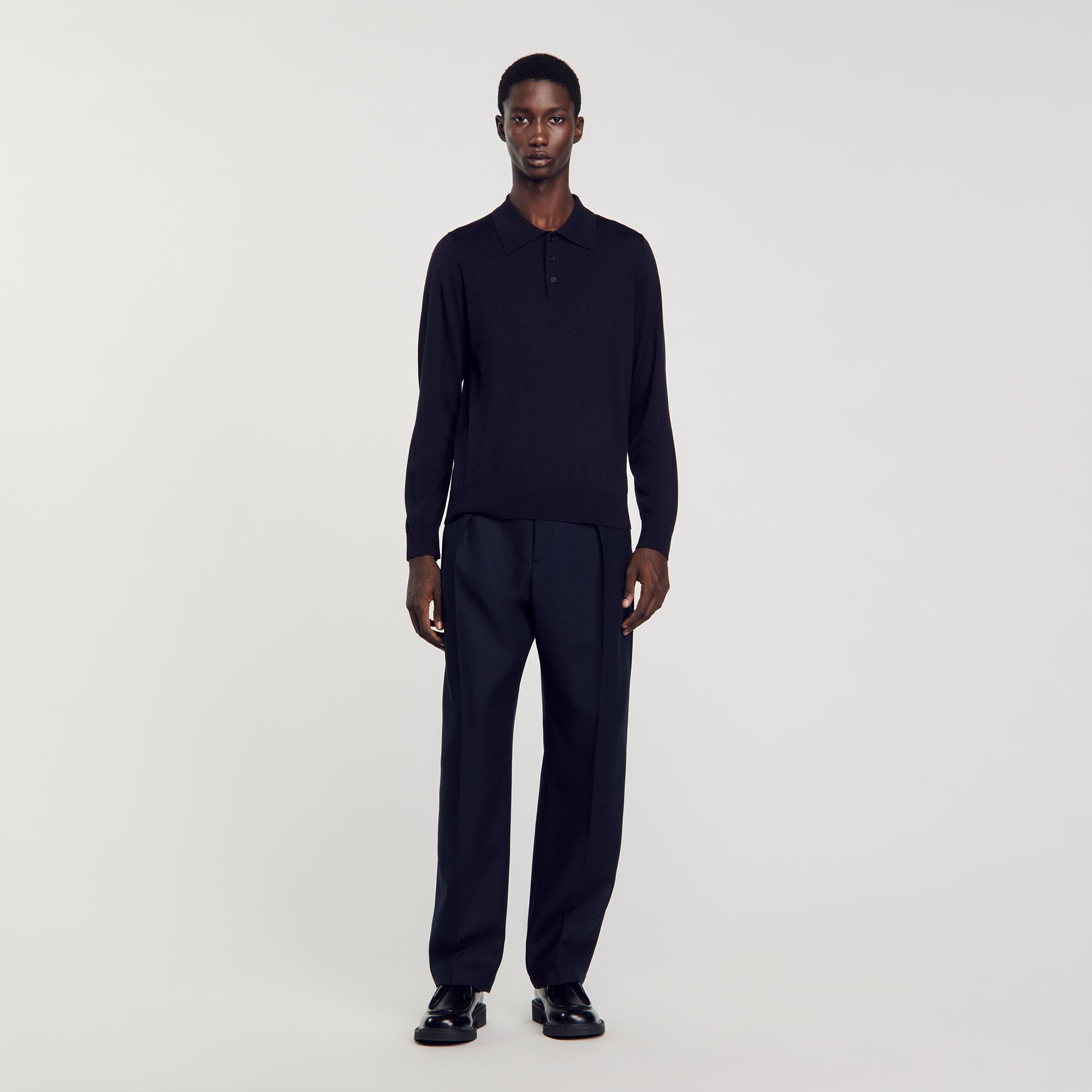 FINE KNIT POLO SHIRT - 3
