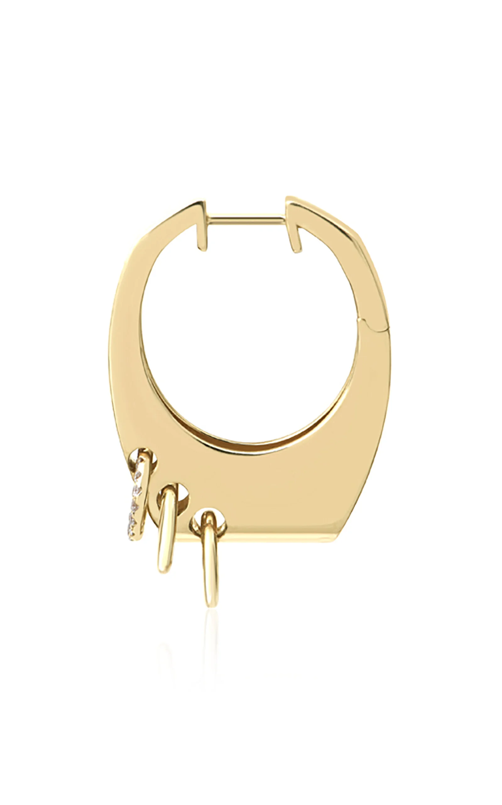 14k Yellow Gold Grace Piercing Single Earring gold - 1