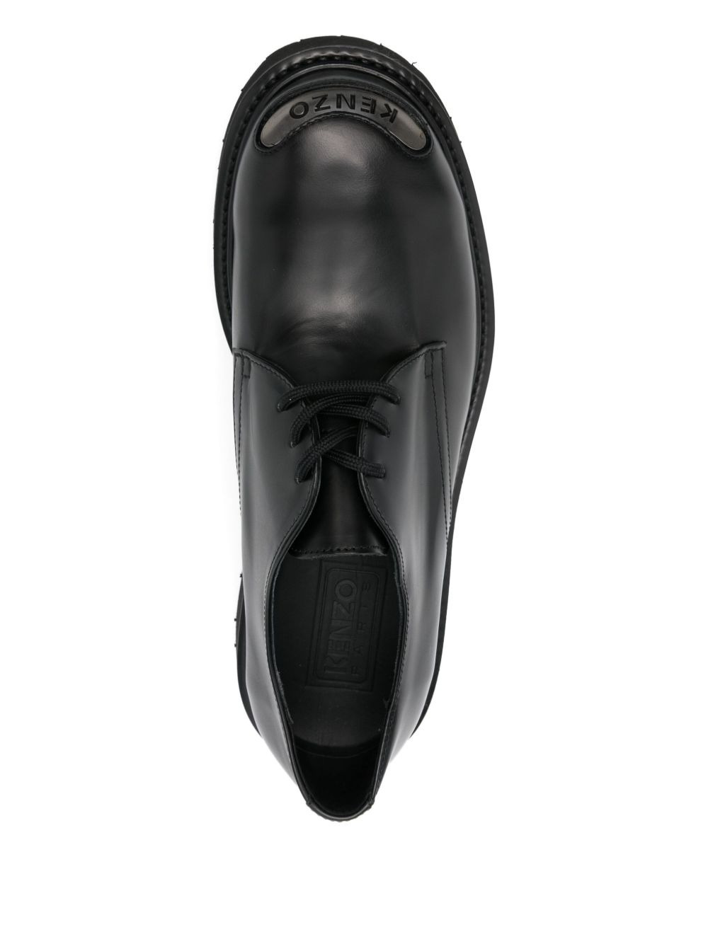 leather lace-up shoes - 4