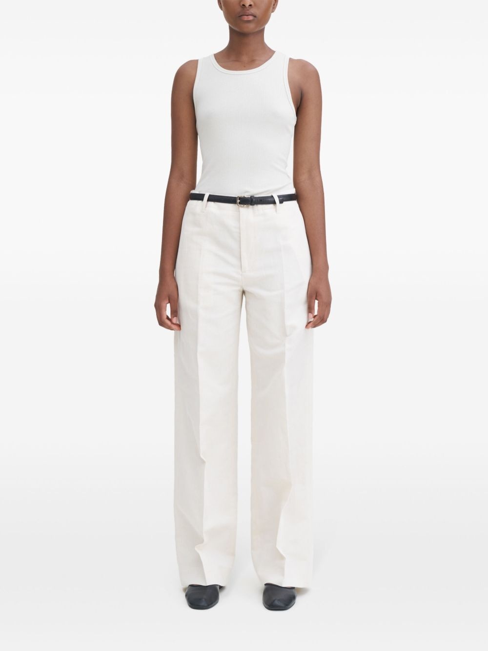 tailored cotton trousers - 2