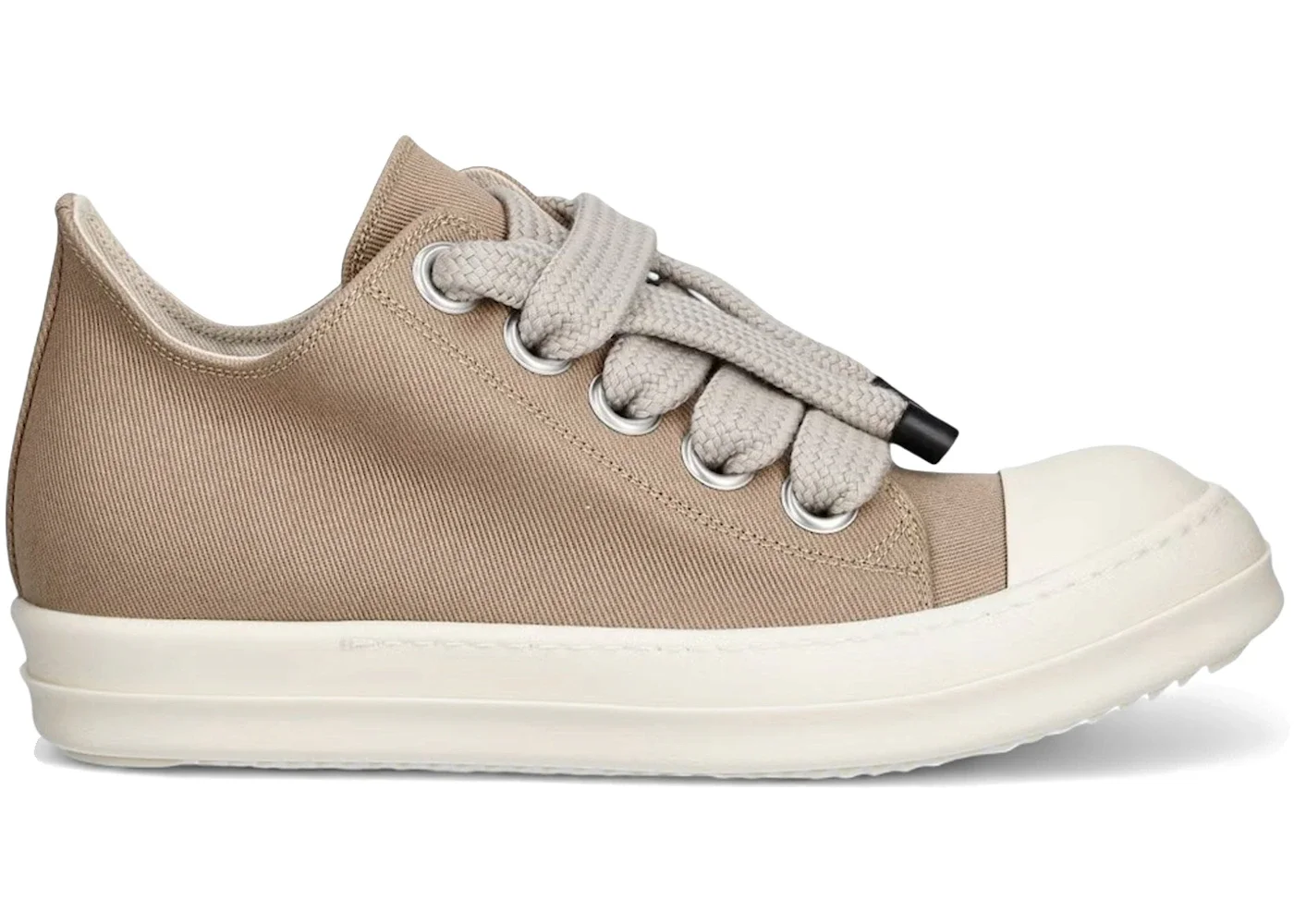 Rick Owens DRKSHDW Jumbolace Low Sneaks Dust Milk - 1