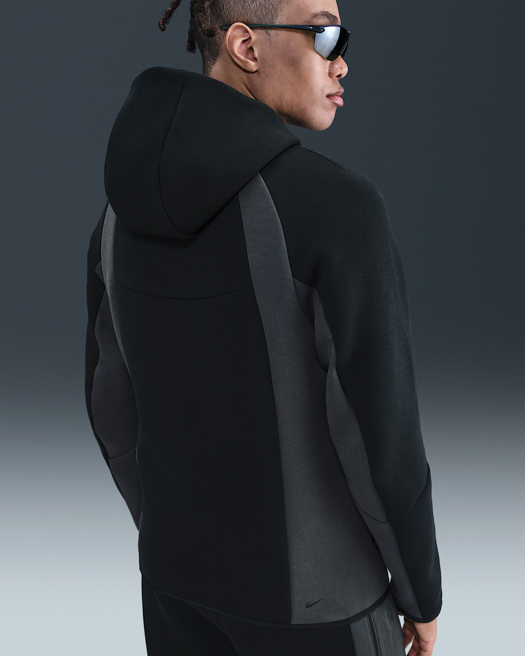 Nike Tech Men's Color-Block Full-Zip Fleece Windrunner Jacket - 2