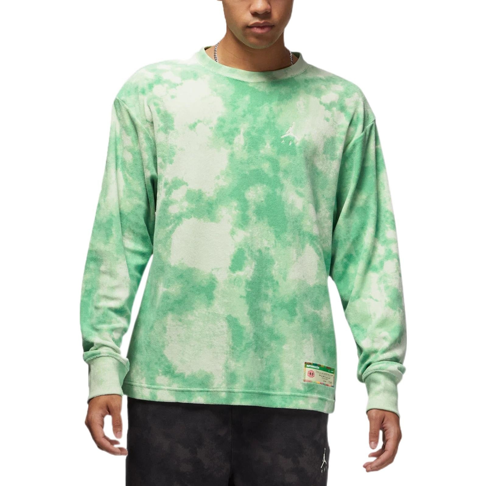 Air Jordan x J Balvin Long-Sleeve Tee 'Jade Aura/Enamel Green' DR3102-316 - 3