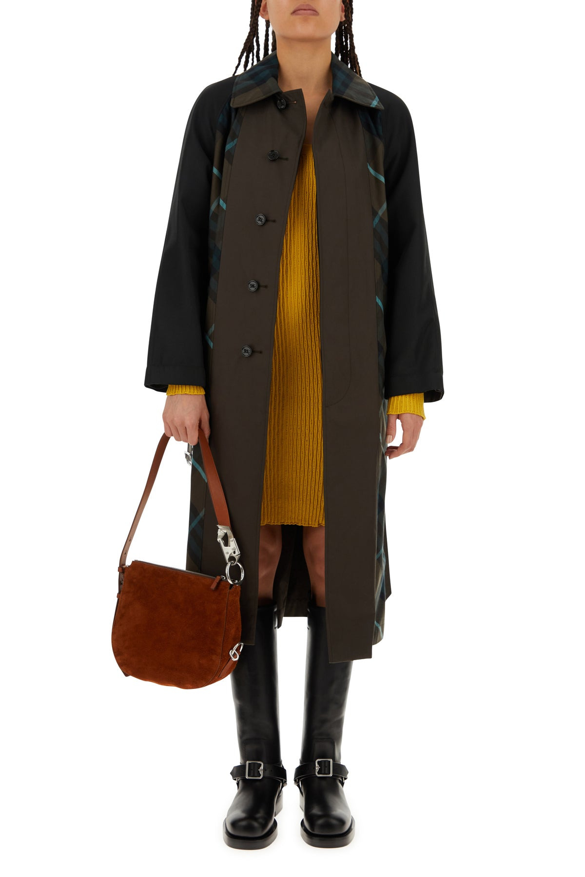 Embroidered gabardine Bradford trench coat - 8