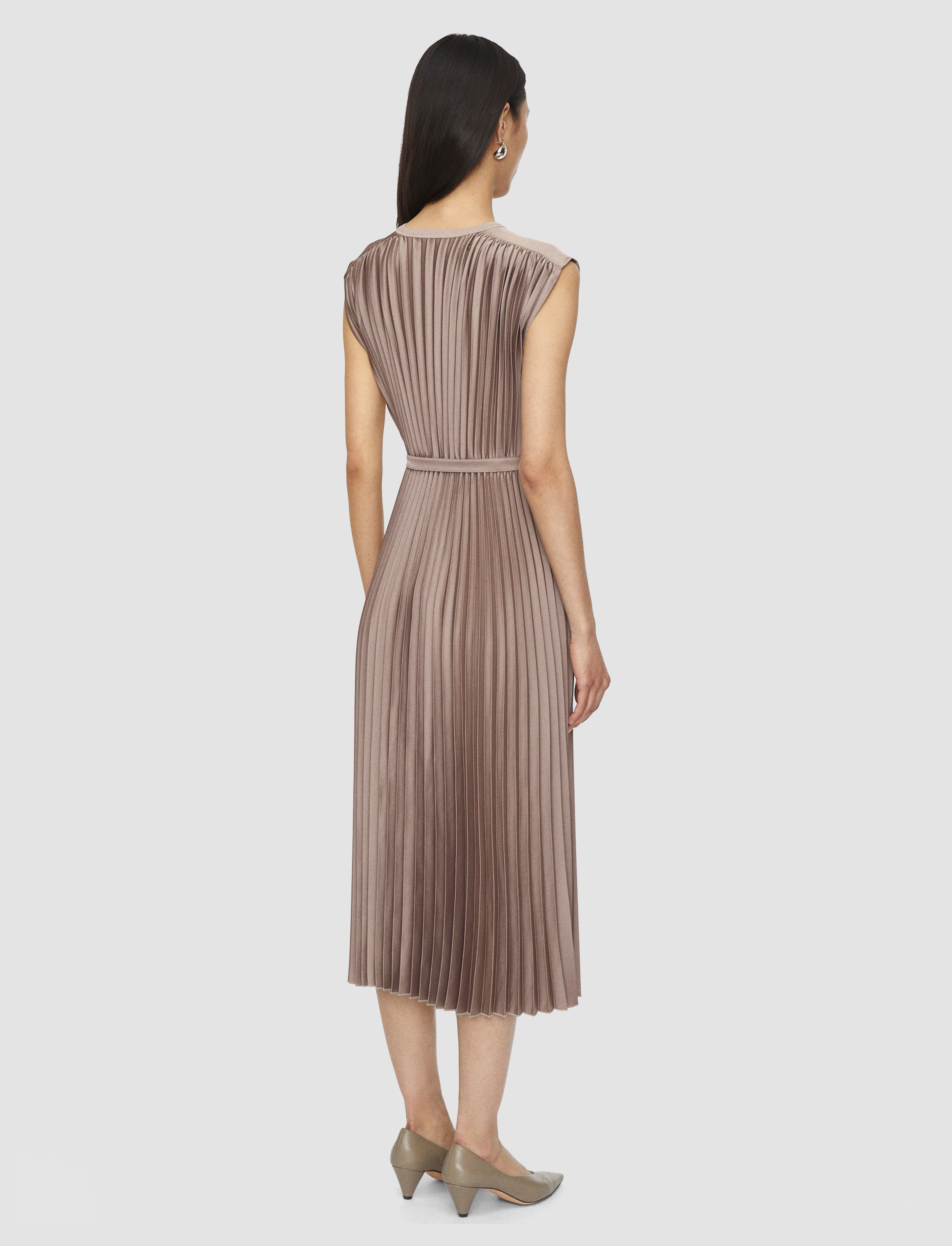 Volta Knit Weave Plissé Dress - 3