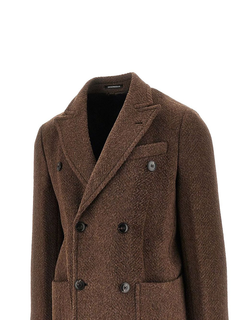 EMPORIO ARMANI double-breasted coat outlook