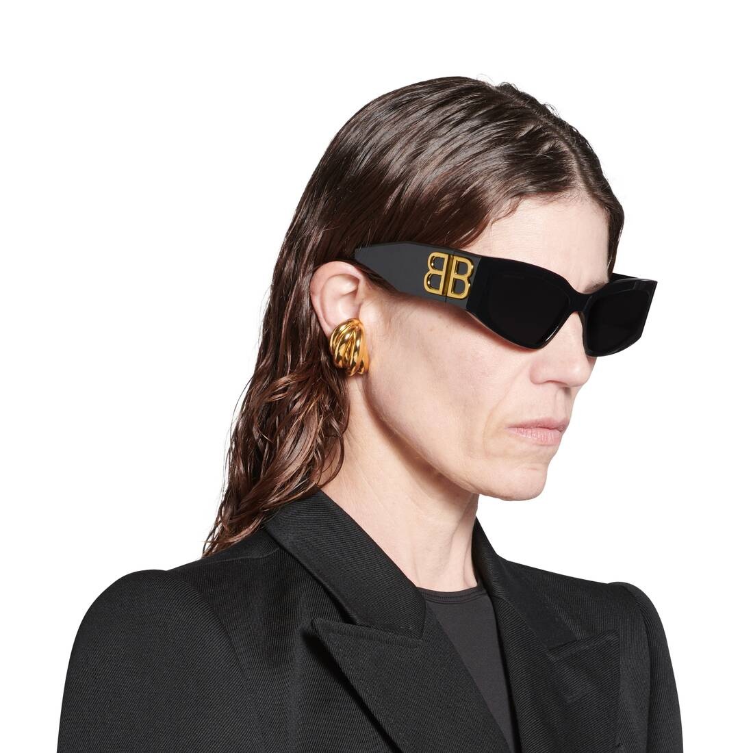 Women's Bossy Cat Sunglasses  in Black - 6
