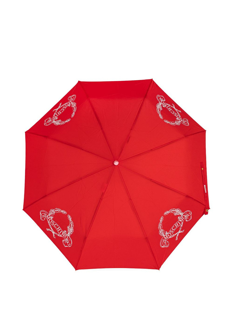 Moschino logo-motif umbrella outlook