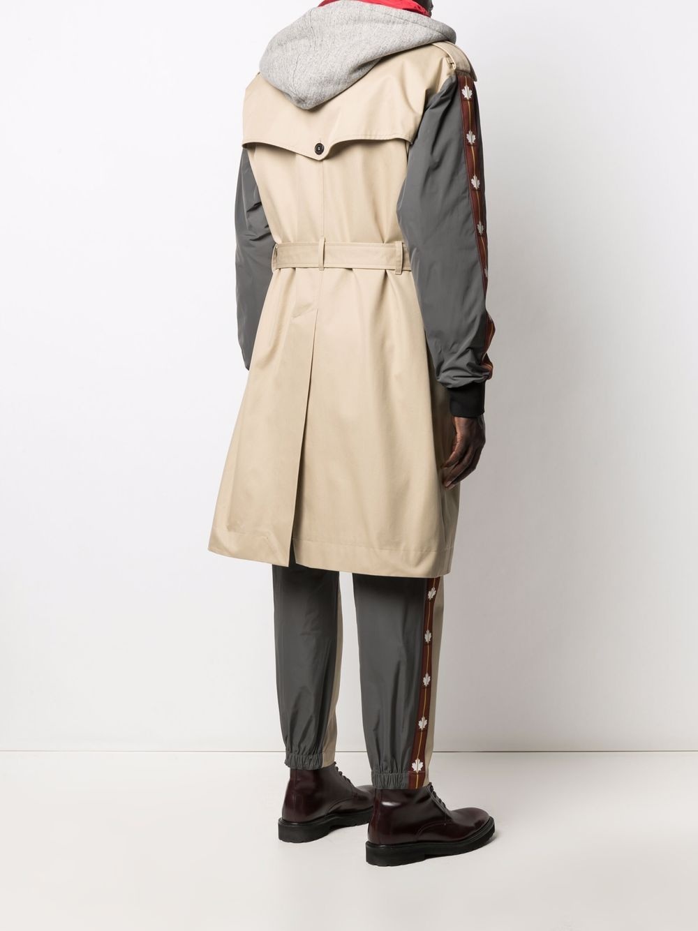 layered trench coat - 4