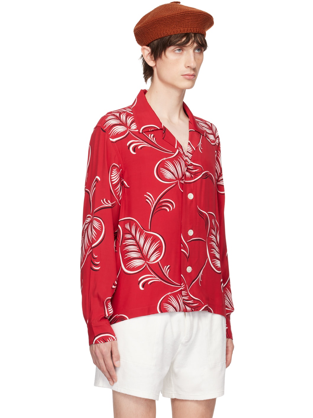 Red Creeping Begonia Shirt - 2