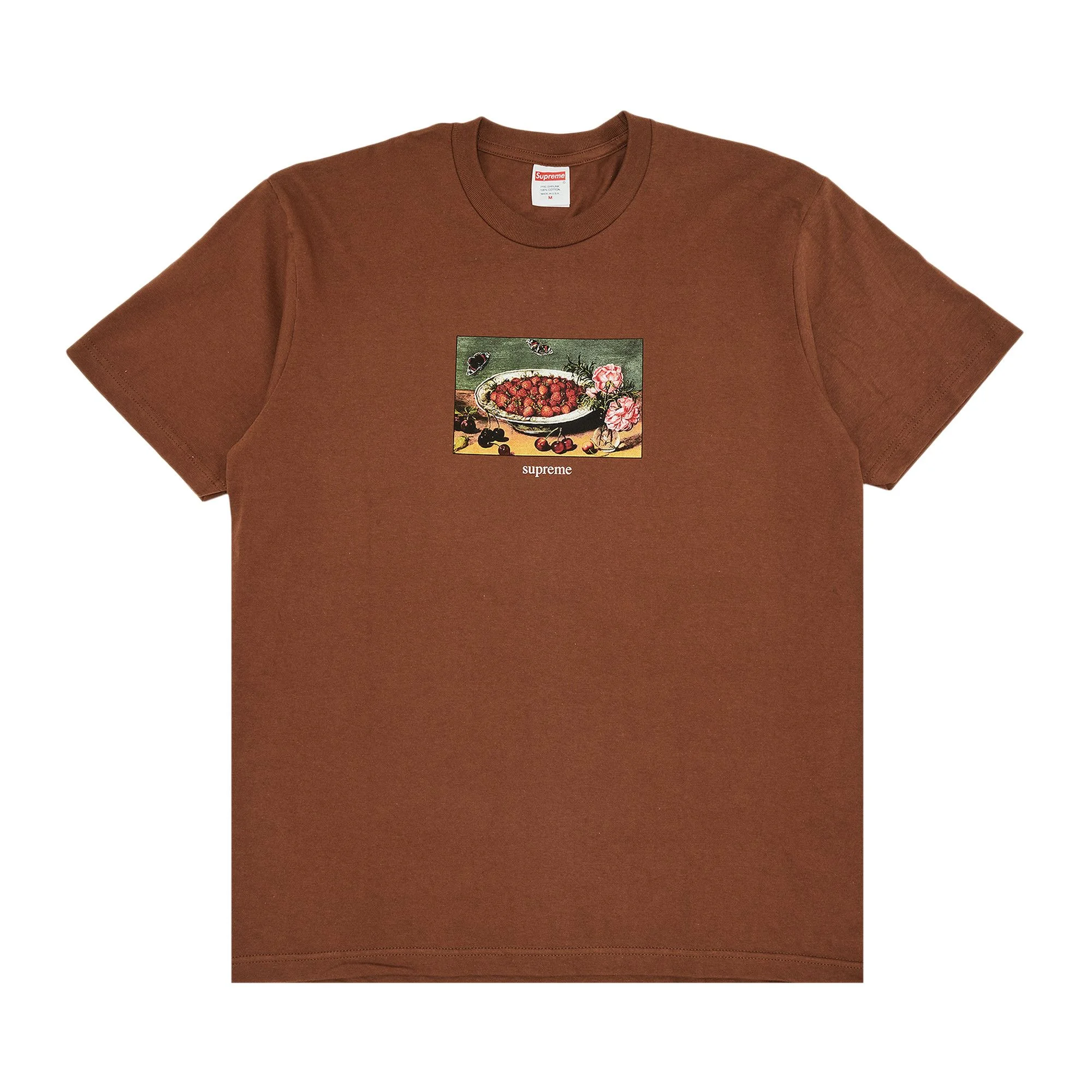 Supreme Strawberries Tee 'Brown' - 1