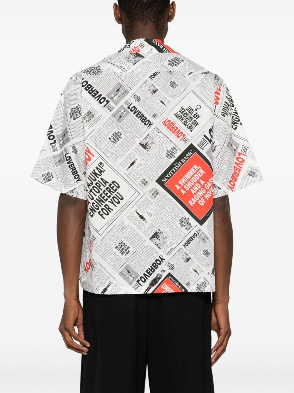 graphic-print organic cotton shirt - 5