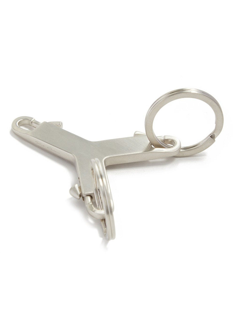 Silver Hollywood Small Cerberus Keychain 3