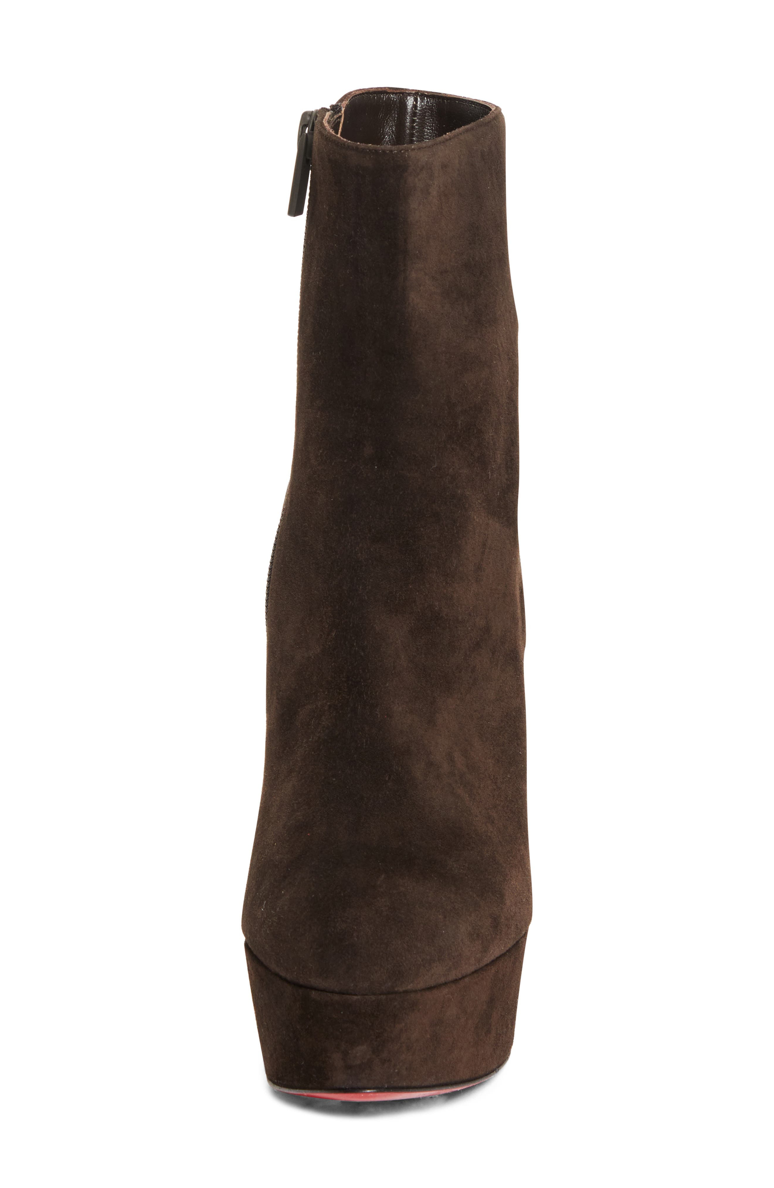 Christian Louboutin Loo Platform Bootie in 7164  Cafe at Nordstrom - 4