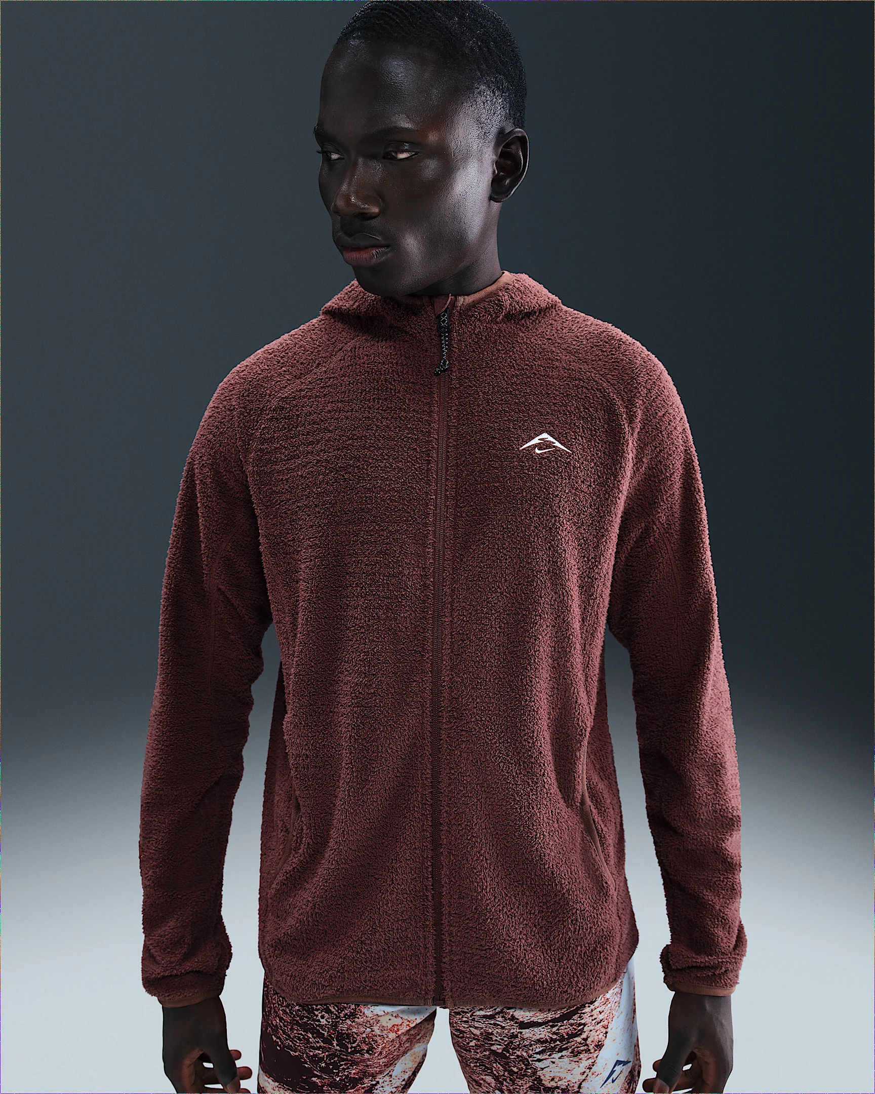 Nike Trail Men's Dri-FIT Fleece Running Jacket - 1