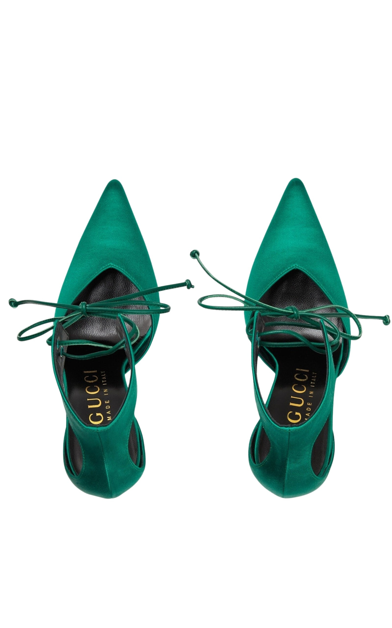 Lace-up satin Pump - 5