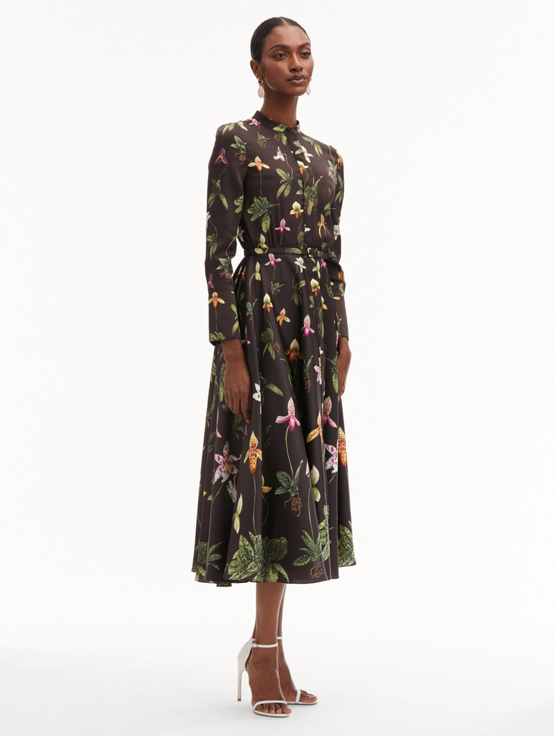 ORCHID 실크 TWILL DRESS 4