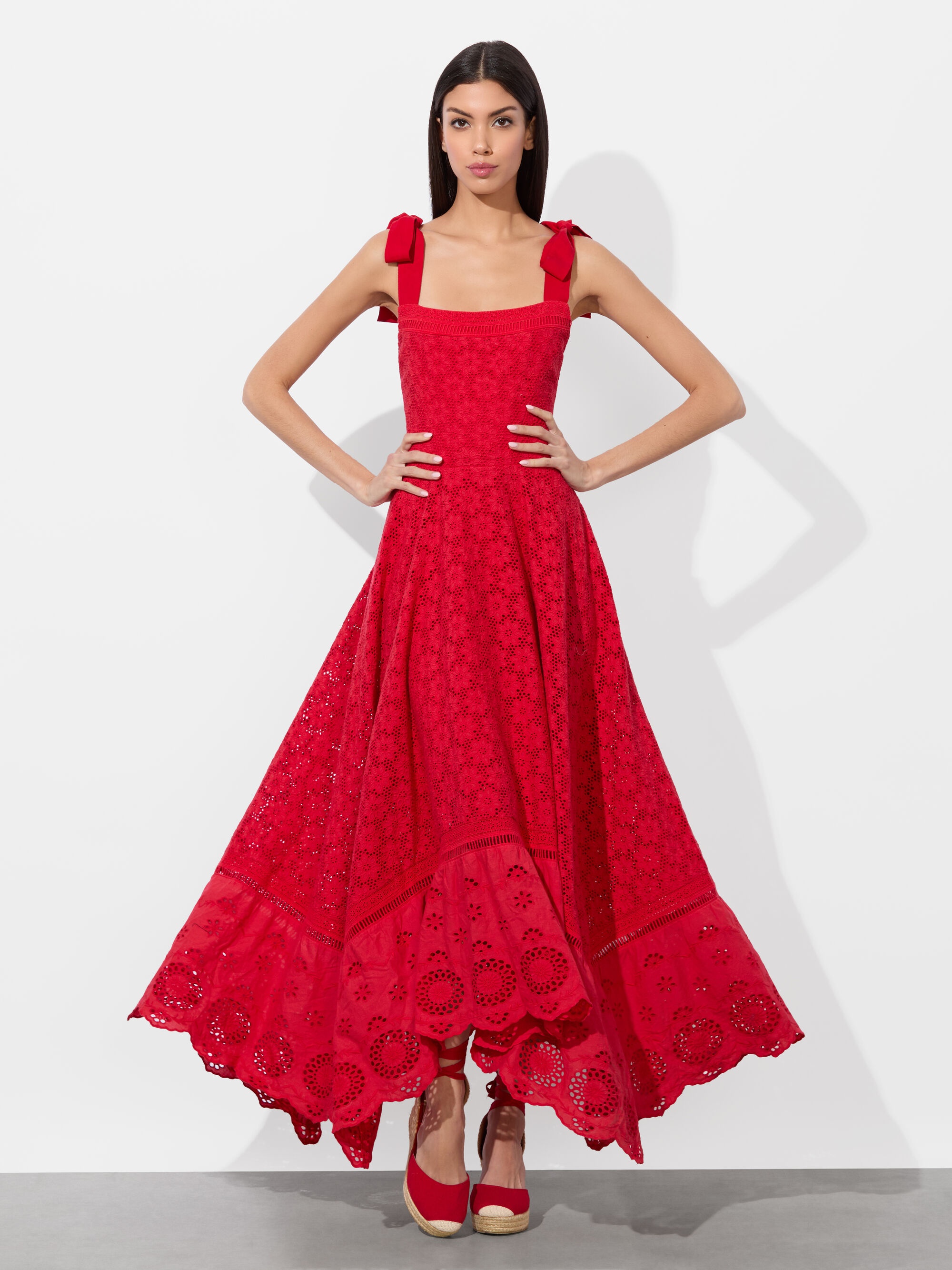 ROSALEE EYELET MAXI DRESS - 5