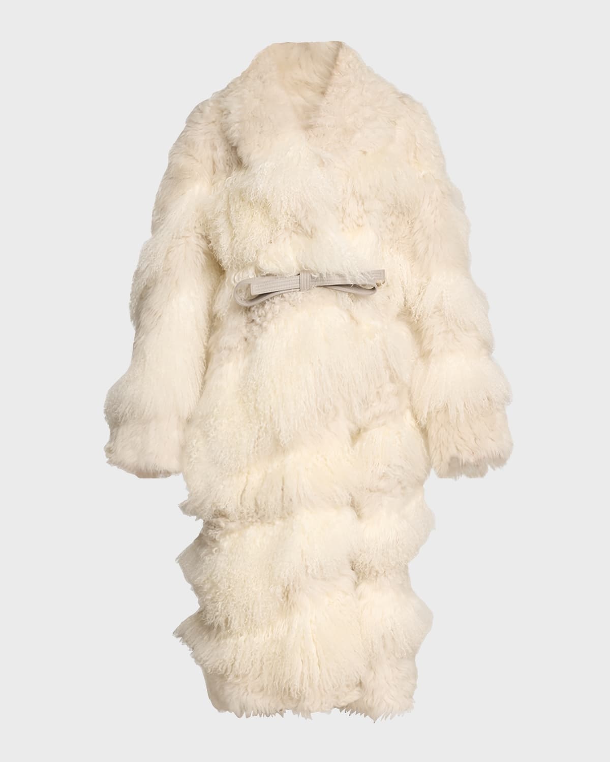 Emrys Oversized Lamb Shearling Cocoon Coat - 1