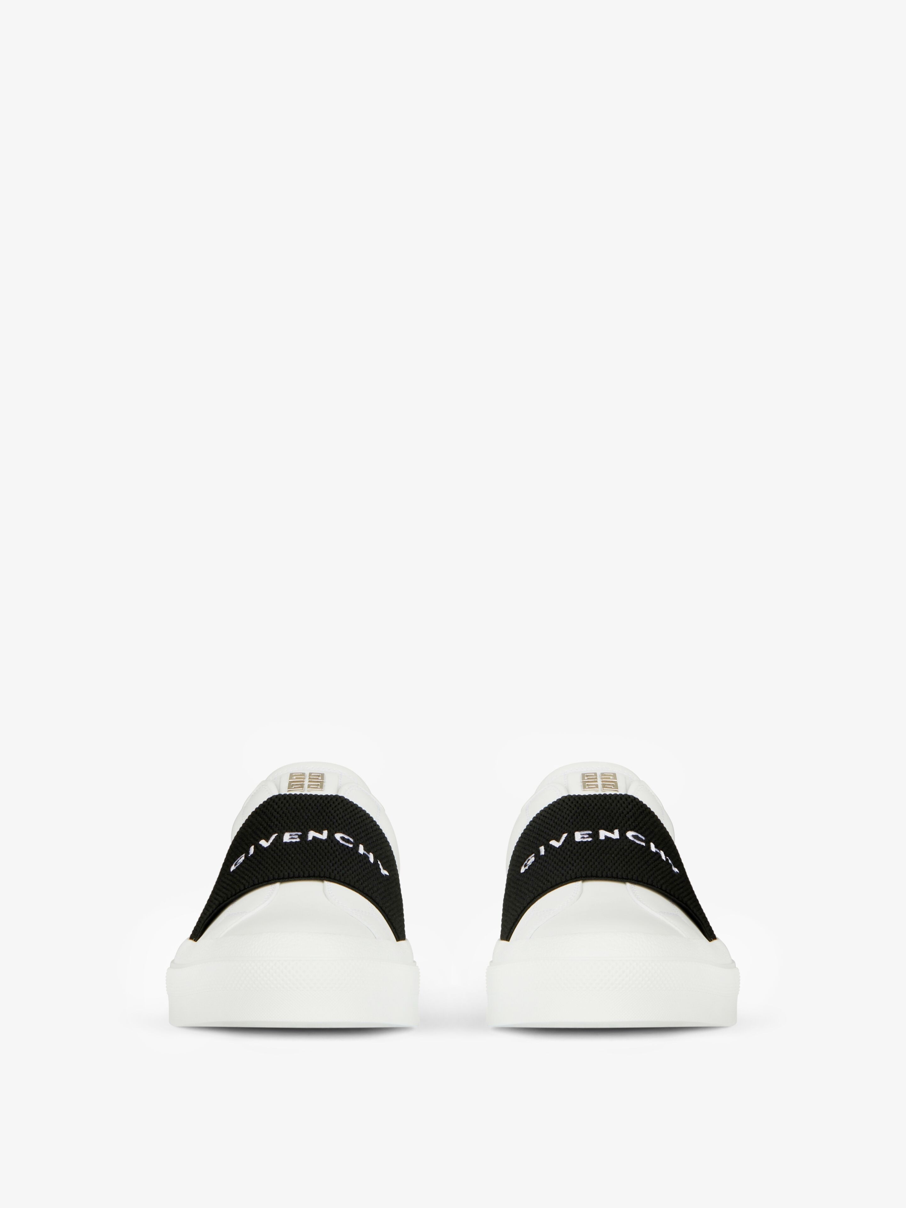 CITY SPORT SNEAKERS IN LEATHER WITH GIVENCHY STRAP - 2